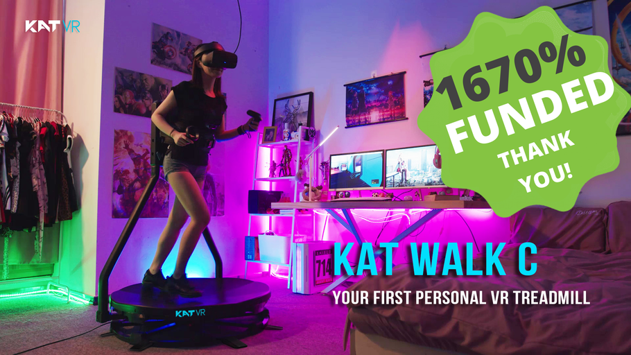 KAT Walk C Becomes the Most Funded VR Peripheral Ever!
