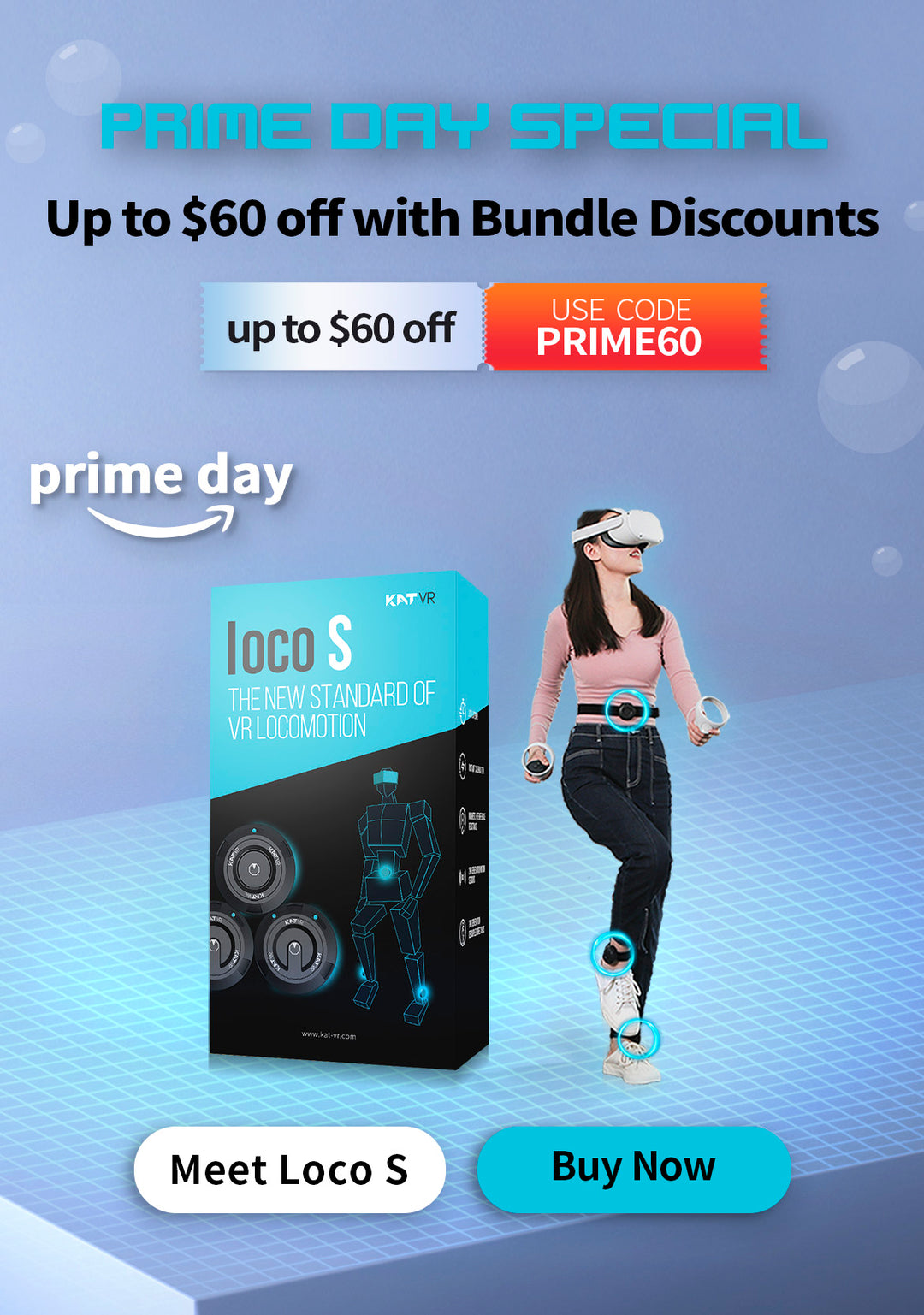 KAT VR loco S VR トラッカー KAT Loco S - Next Generation VR Locomotion System